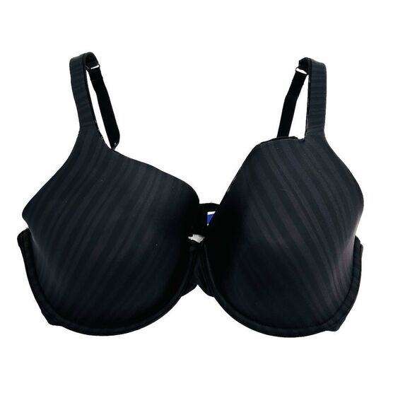 Parfait Aline Full Coverage T-Shirt Bra black subtle stripe size 36DD - Picture 3 of 7
